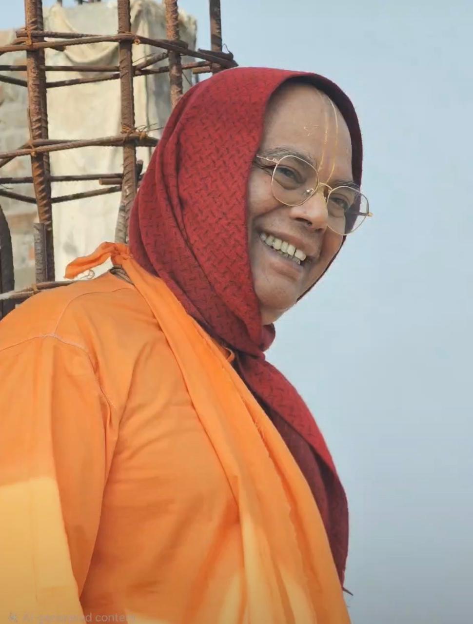 Spiritual teaching session with devotees, showcasing the warmth of community learning and shared wisdom